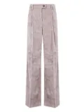 DRHOPE pleated-front corduroy trousers - Neutrals