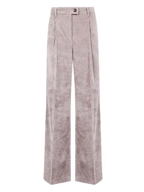 DRHOPE pleated-front corduroy trousers