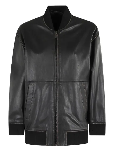 Weekend Max Mara Tattico leather bomber jacket