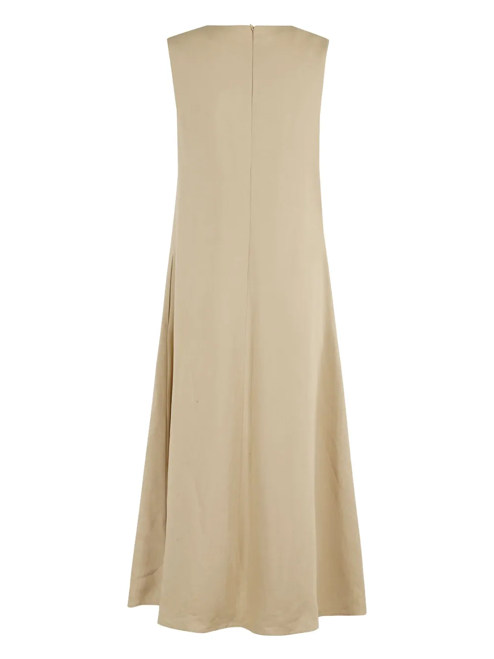 Weekend Max Mara Egoista V-neck Sleeveless Midi Dress In Neutral