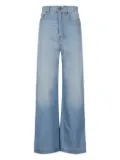 Weekend Max Mara Volpino wide-leg cotton jeans - Blue