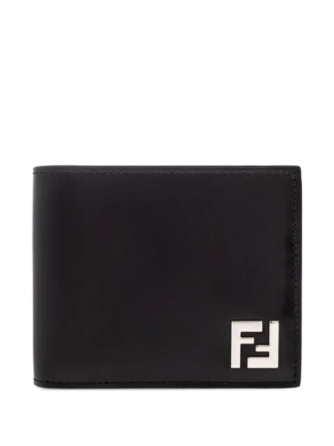 FENDI cartera de piel con placa del logo