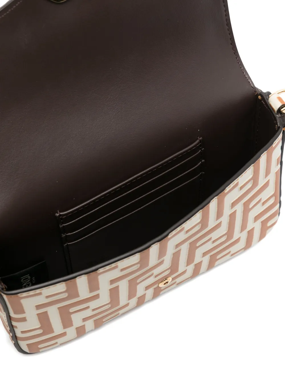 FENDI FF Diamonds crossbodytas met omslag Beige