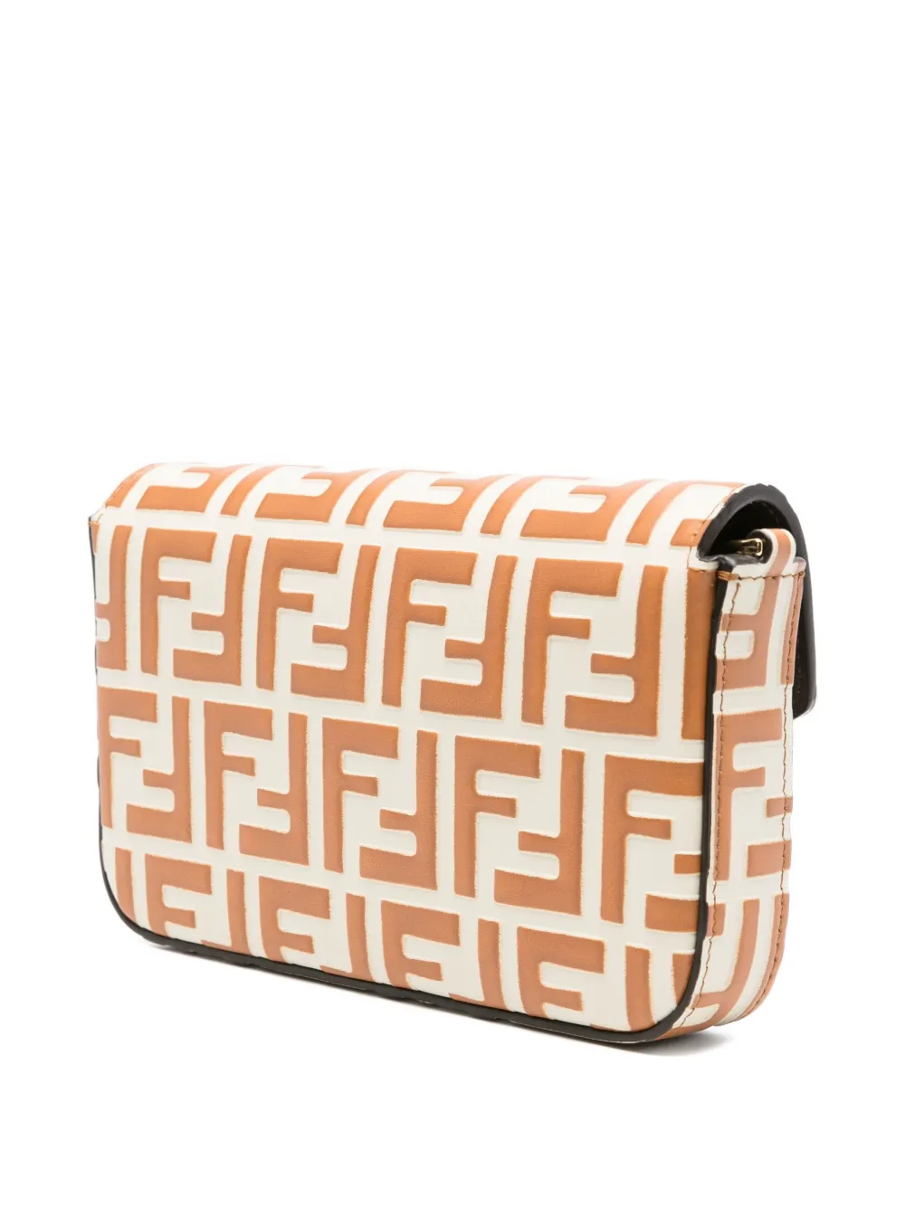 FENDI FF Diamonds crossbodytas met omslag Beige