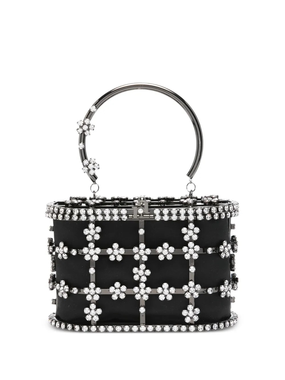 Rosantica mini Holli crystal-embellished top-handle tote bag | Black | Image 1