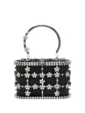 Rosantica mini Holli crystal-embellished top-handle tote bag - Black