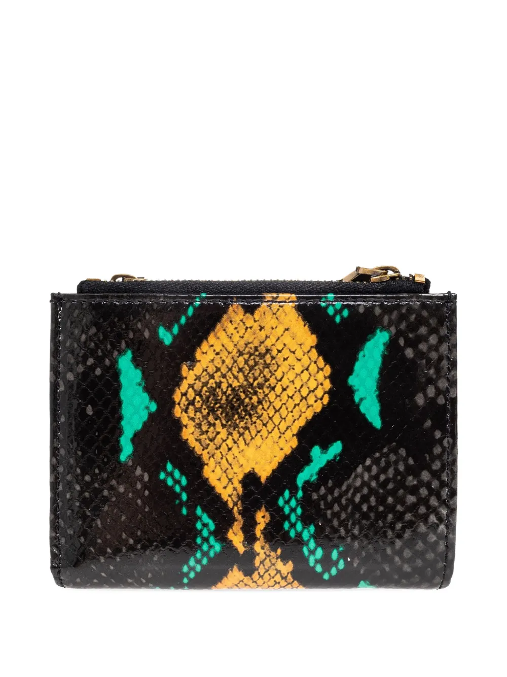 Kurt Geiger London Chelsea snakeskin-print jewel-embellished purse - Zwart
