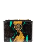 Kurt Geiger London Chelsea snakeskin-print jewel-embellished purse - Black