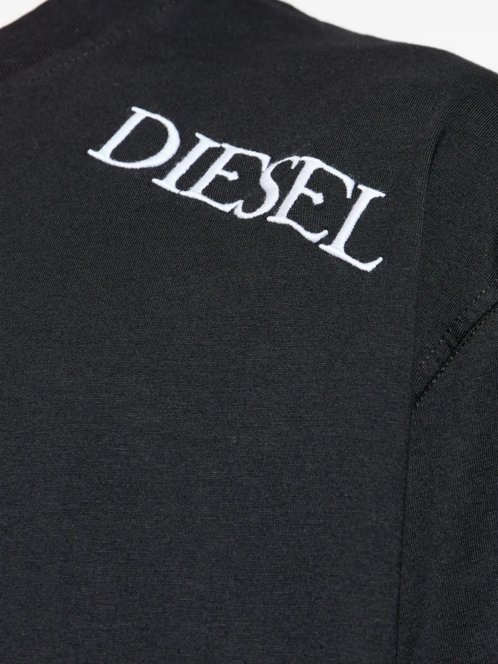 Diesel T-shirt met geborduurd logo Zwart