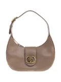Kurt Geiger London Chelsea crystal-embellished crescent shoulder bag - Brown