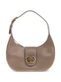 Kurt Geiger London Chelsea crystal-embellished crescent shoulder bag - Brown