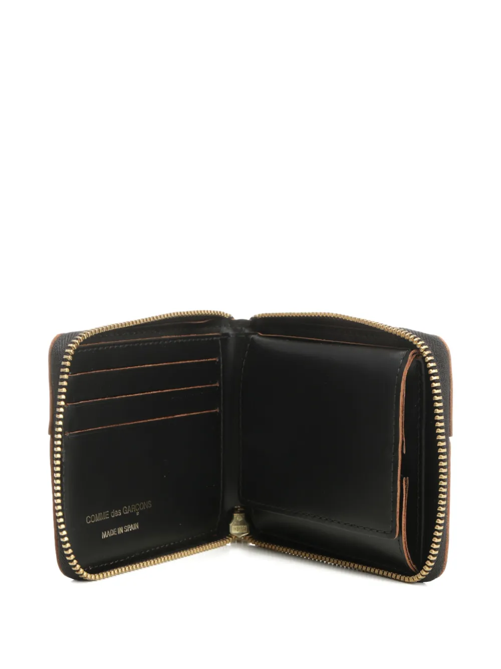 Comme Des Garçons Wallet zip-around leather wallet Zwart