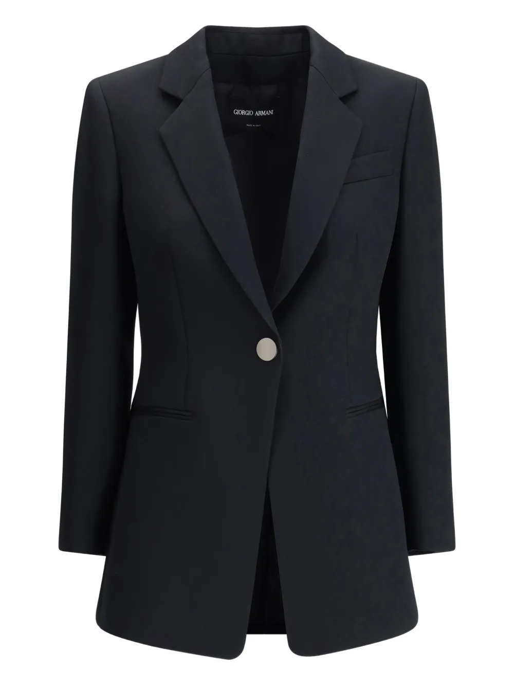 Giorgio Armani Blazer met enkele knoop Zwart