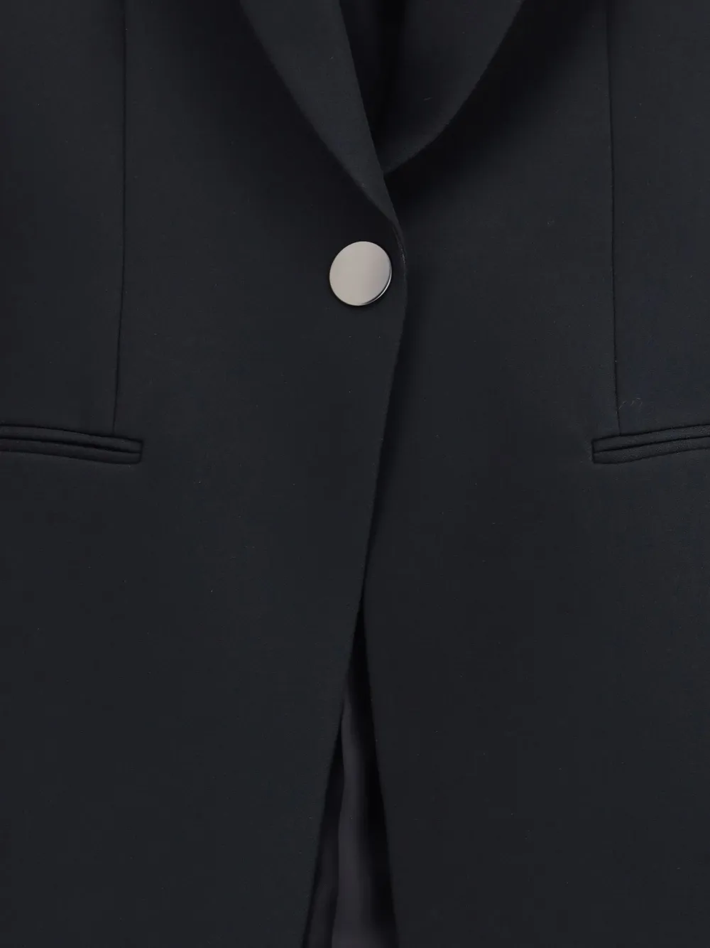 Giorgio Armani Blazer met enkele knoop Zwart