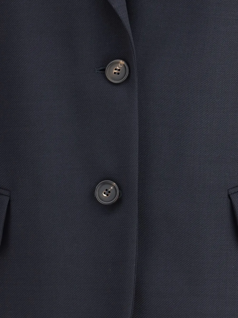 Brunello Cucinelli Jack met ceintuur en twee knopen Blauw