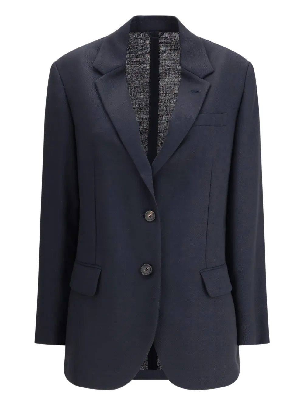 Brunello Cucinelli two-button belted jacket | Blue | Image 1
