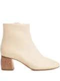 Forte Forte leather wood-heel boots - Neutrals