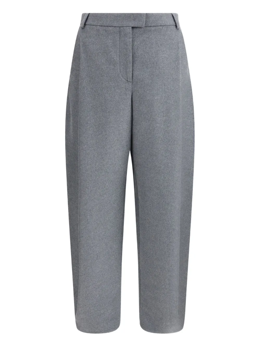 Giorgio Armani Women Silk Flannel Pants In Gray