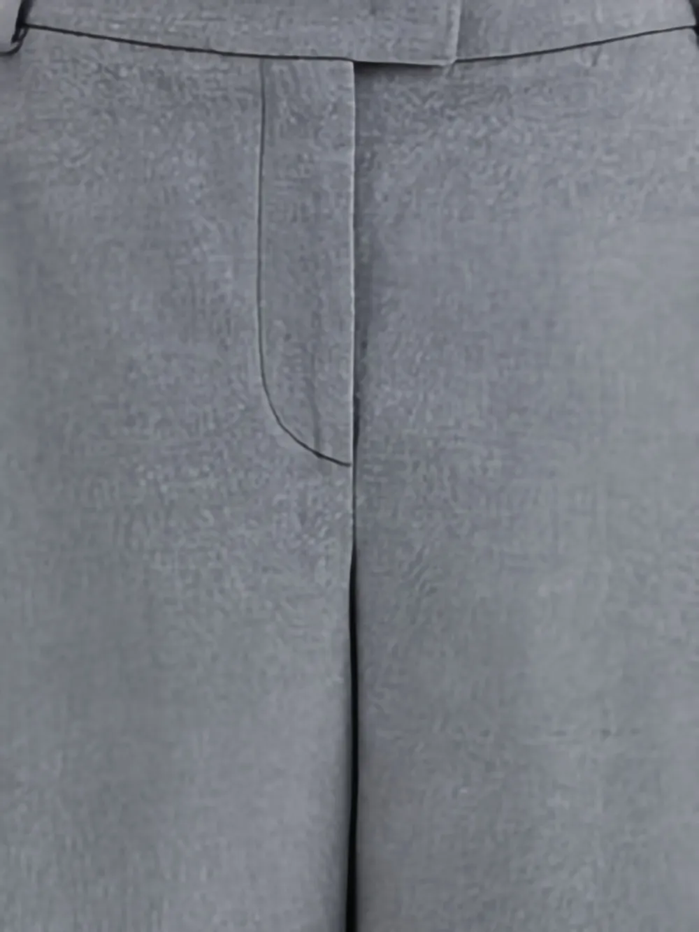 Giorgio Armani Women Silk Flannel Pants In Gray