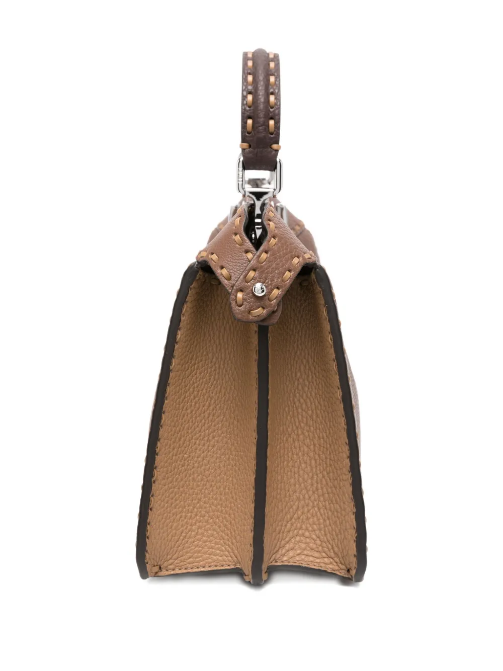 FENDI Peekaboo I See u kleine shopper Bruin