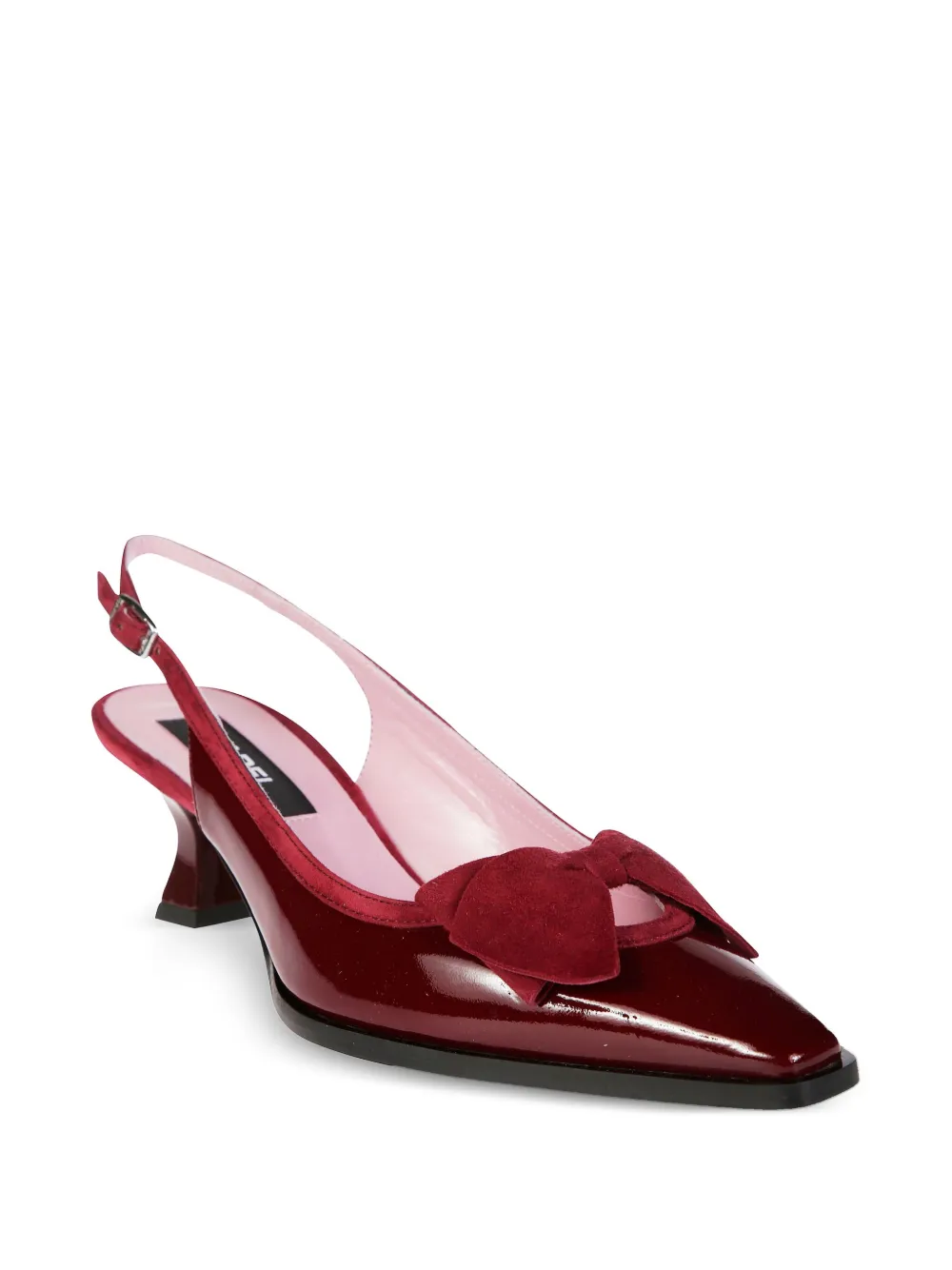 Carel Paris bow-detail slingback pumps Red