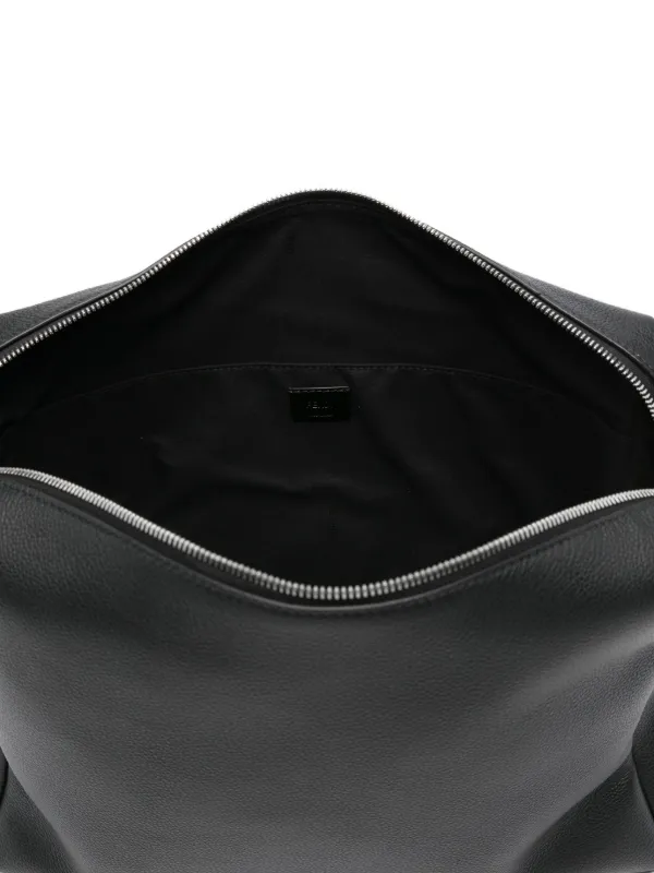 FENDI Large Lui palladium-logo Zip Shoulder Bag | Black | FARFETCH