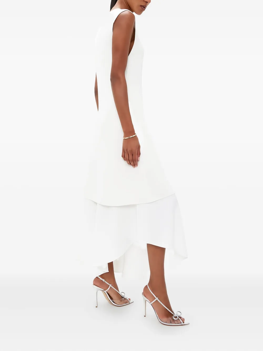 Andrea Wazen  105mm Kay crystal-embellished bow sandals | Heeled Sandals | Image 2