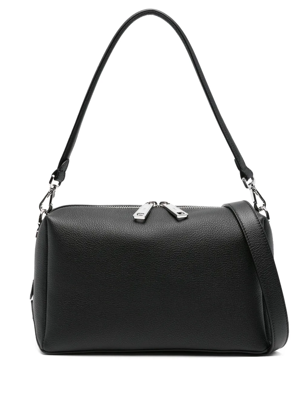 FENDI medium Lui logo-plaque leather shoulder bag Zwart