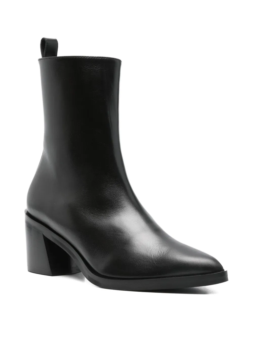 POEVE 70mm leather pointed-toe bootss | Ankle Boots | Image 2