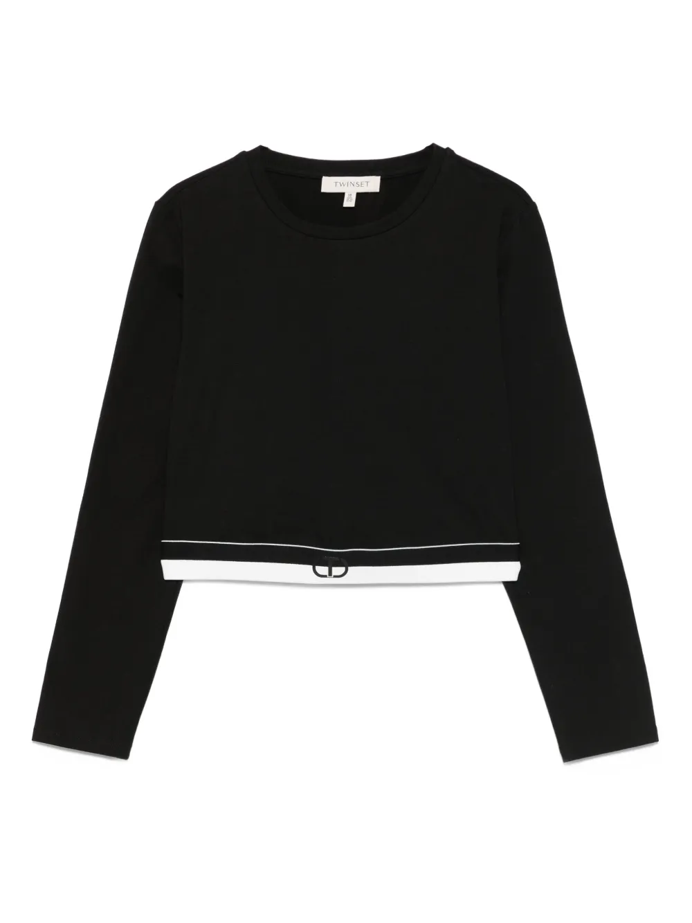 TWINSET Kids Sweater met ronde hals Zwart
