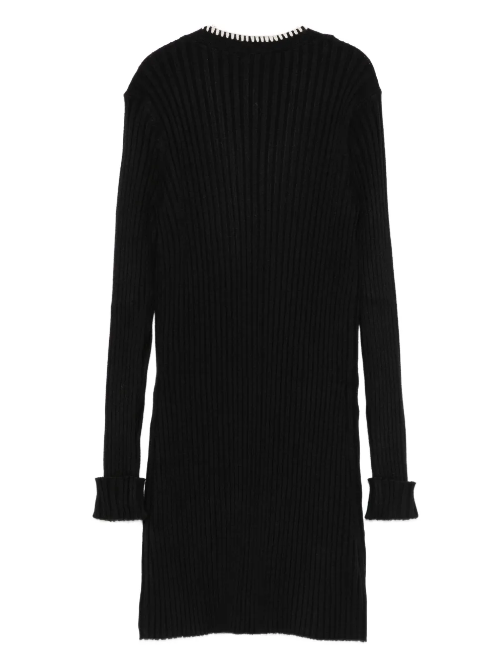 TWINSET Kids Ribgebreid vest Zwart