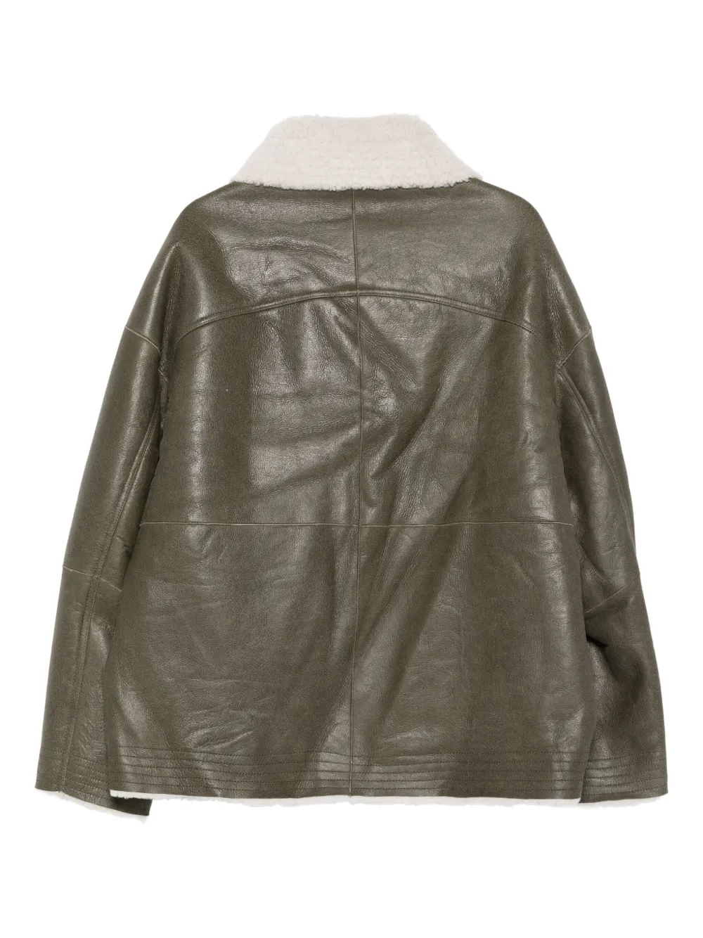 MORDECAI shearling-collared leather jacket | Leather Jackets | Image 2