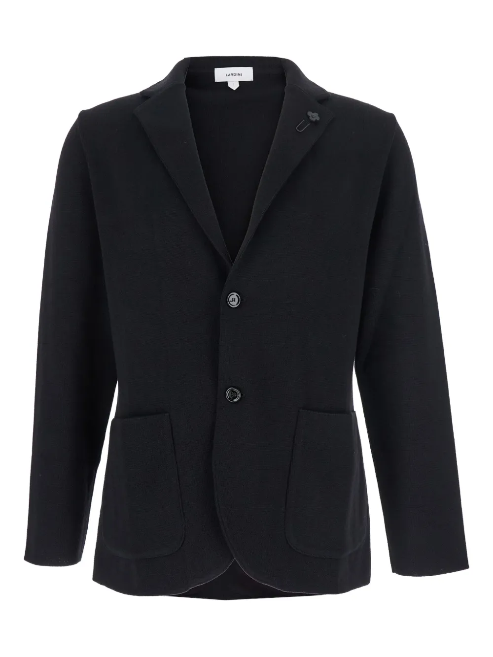 knitted two-button blazer