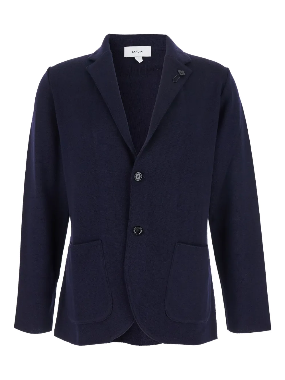knitted two-button blazer