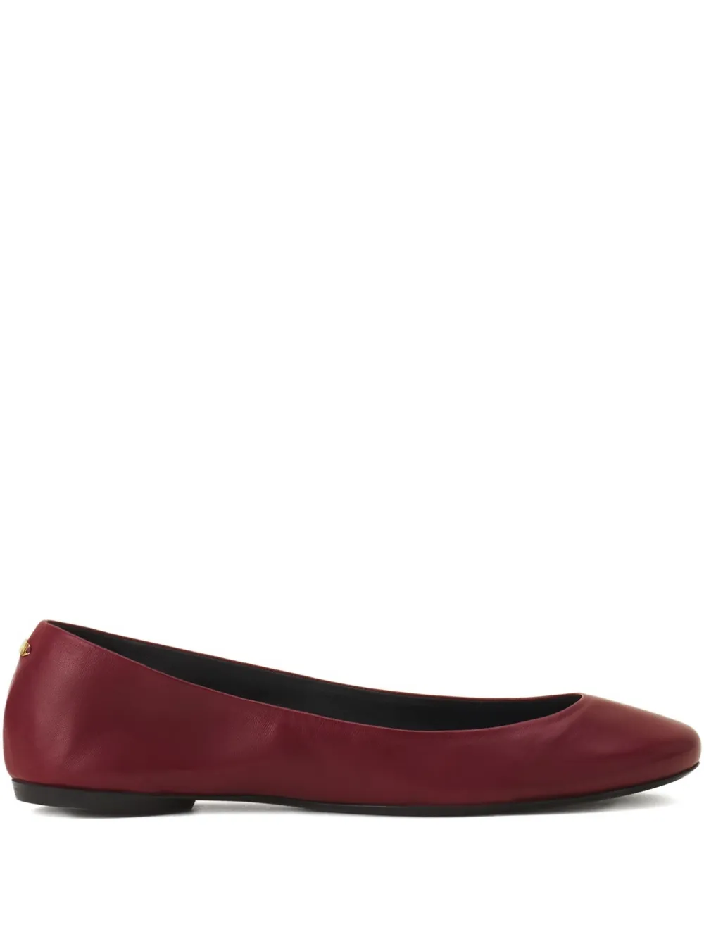 Lanvin leather ballet flats Red