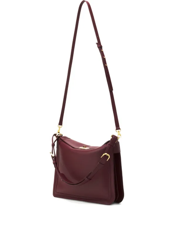 Lanvin Sac Compagnon Leather Shoulder Bag in Red