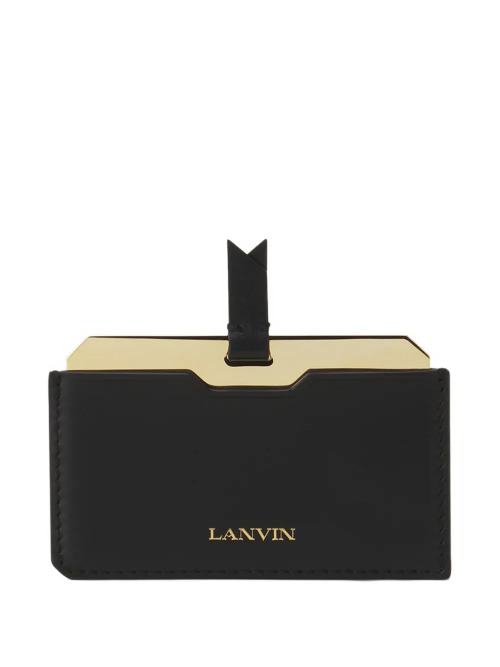 Lanvin Portacarte con stampa - Nero
