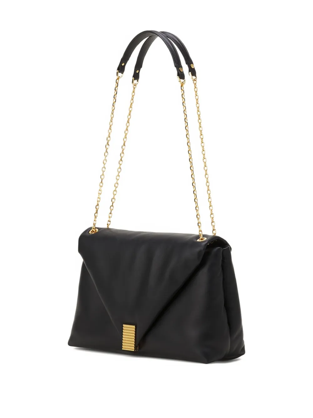 Lanvin Flap-front Shoulder Bag In Black
