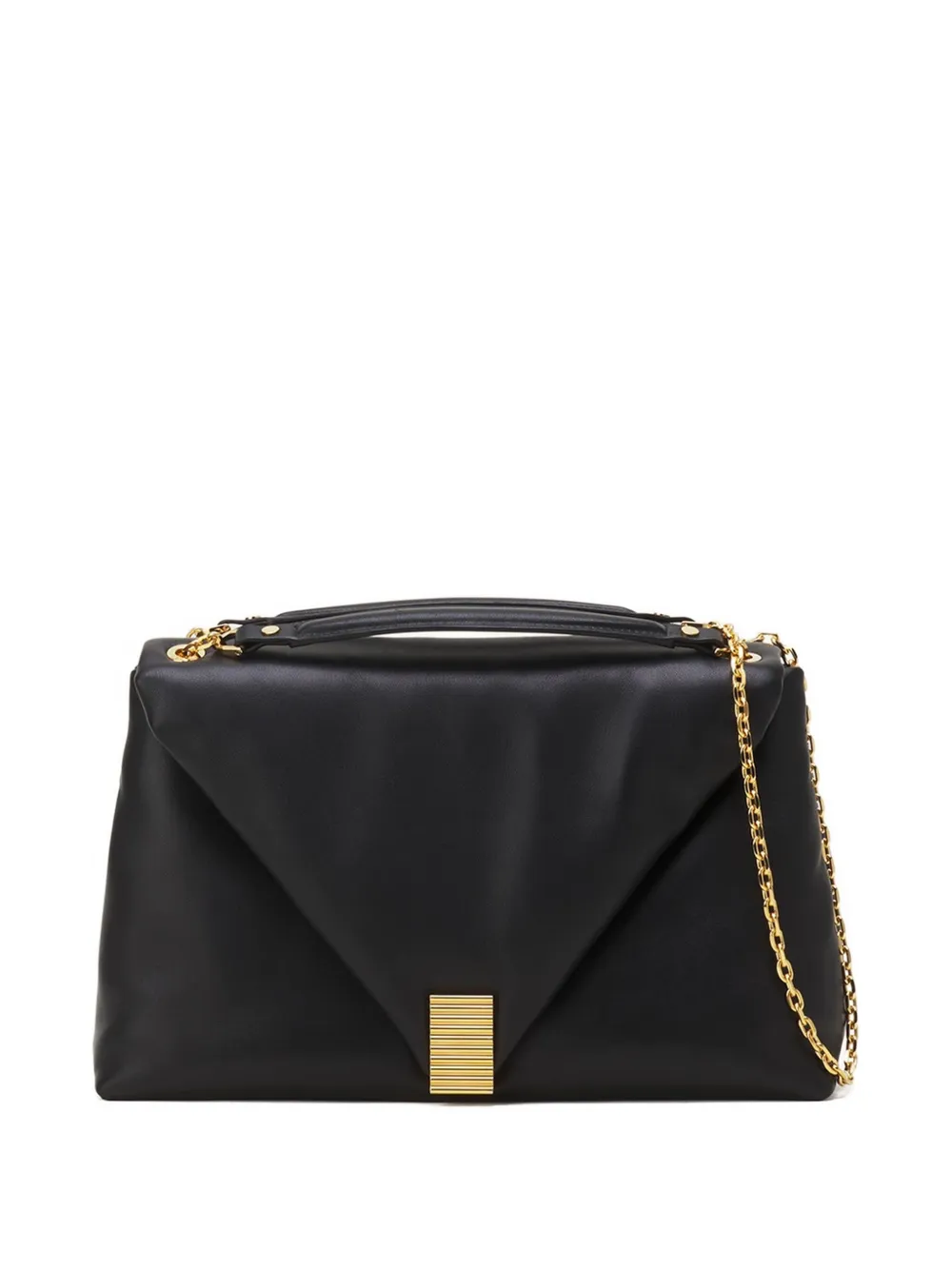 Lanvin Flap-front Shoulder Bag In Black