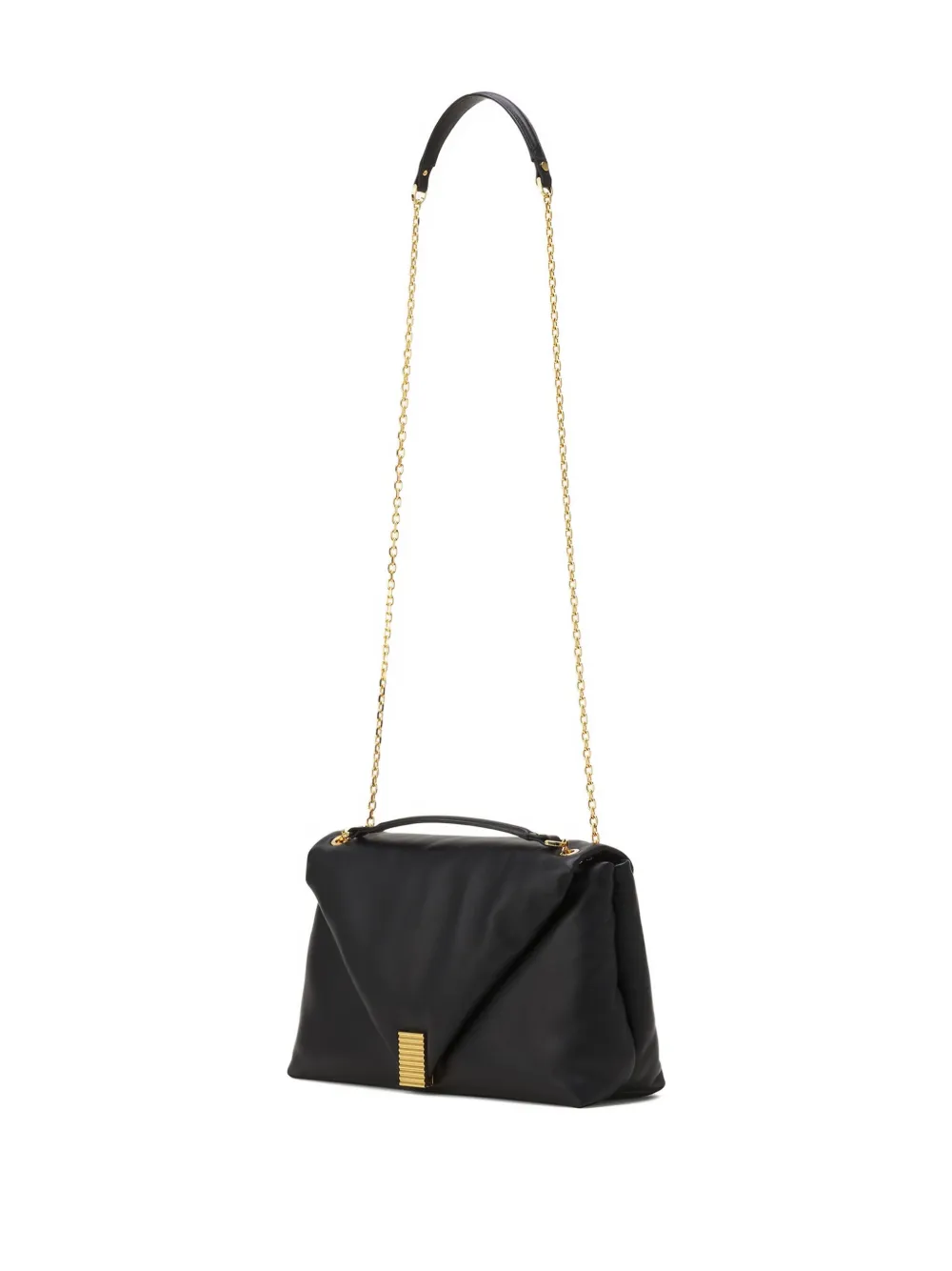 Lanvin Flap-front Shoulder Bag In Black