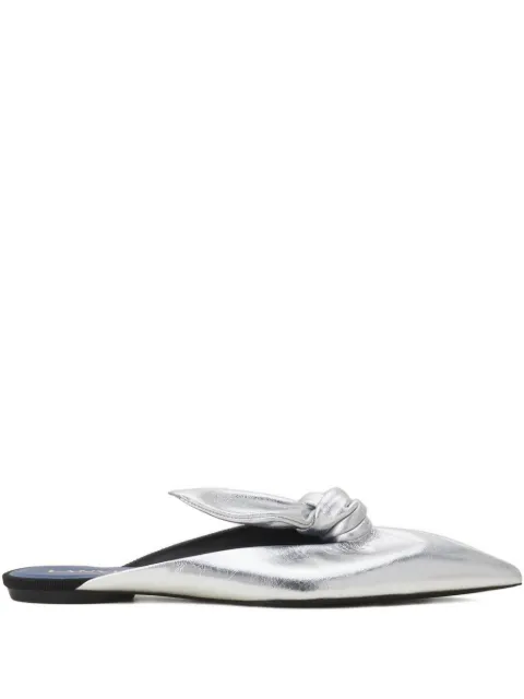 Lanvin knotted pointed-toe mules