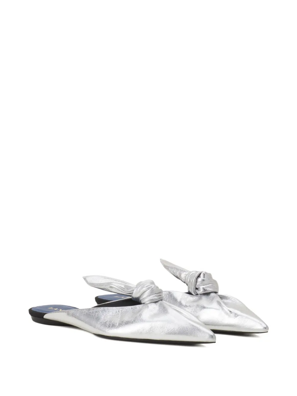 Lanvin knotted pointed-toe mules | Flat Mules | Image 2