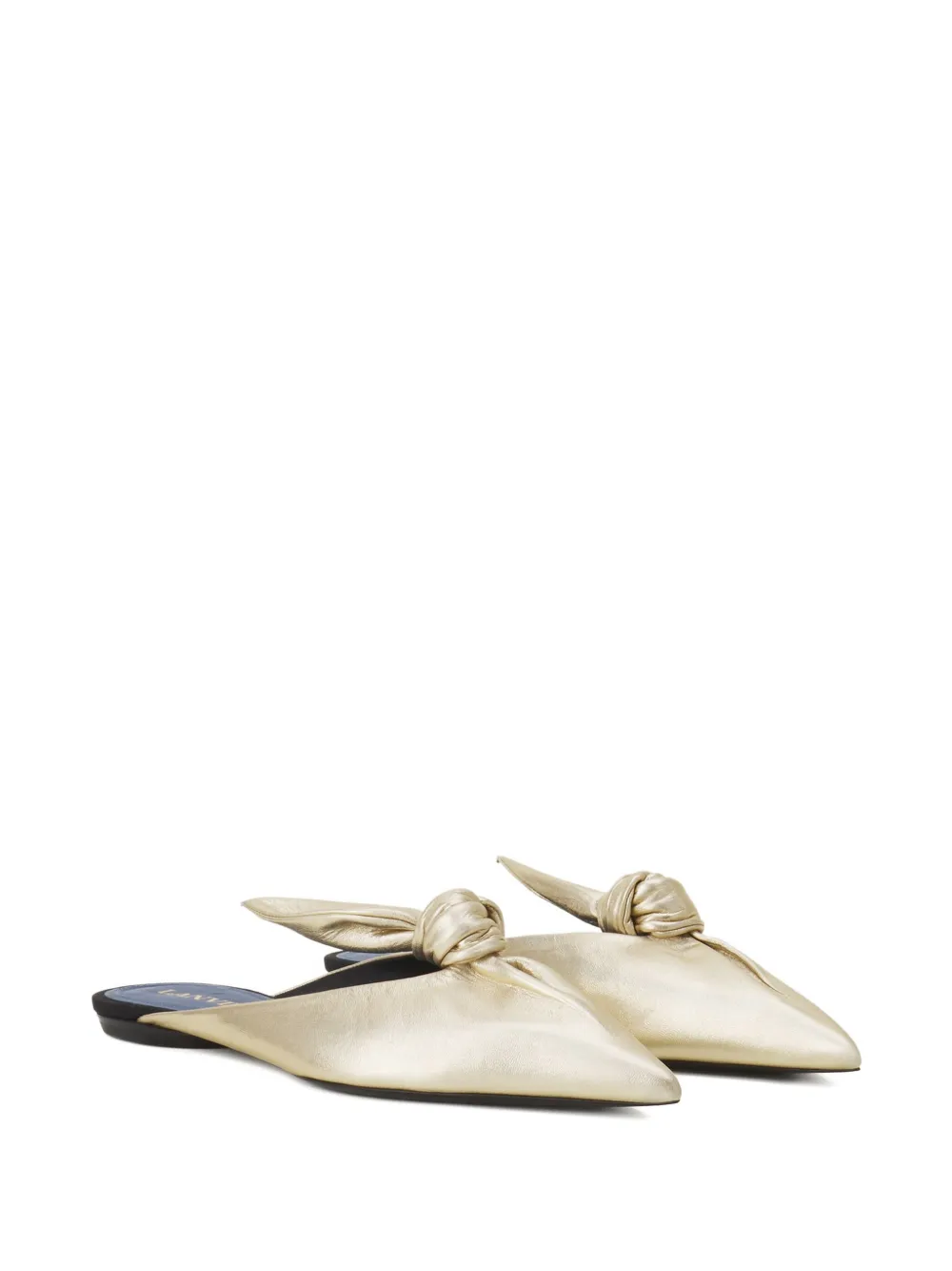 Lanvin knotted pointed-toe mules | Flat Mules | Image 2