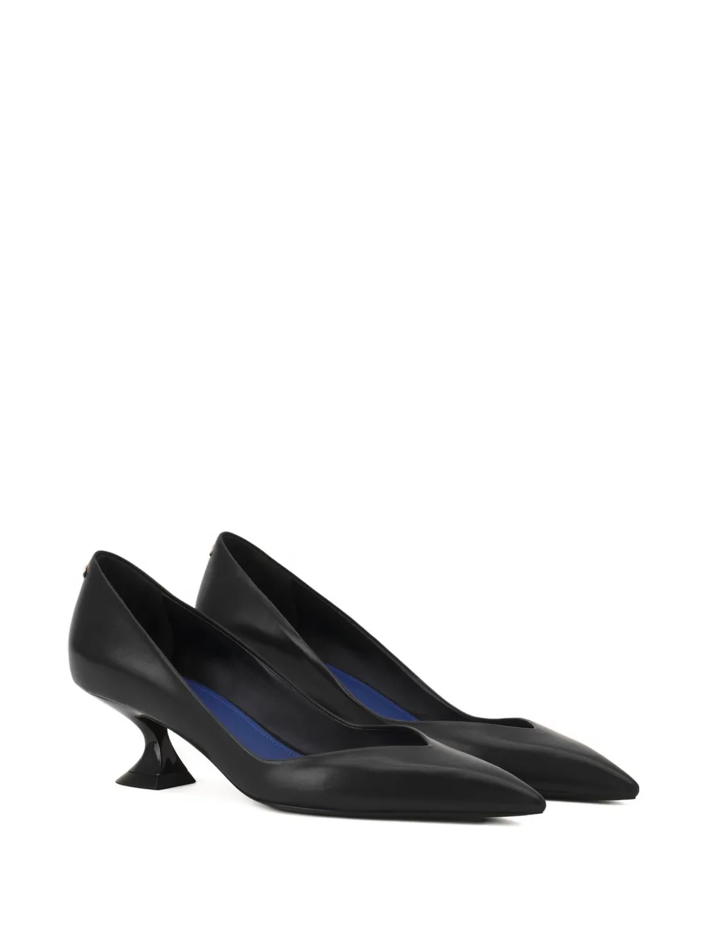 Lanvin 50 mm pumps met sculpturale hak Zwart
