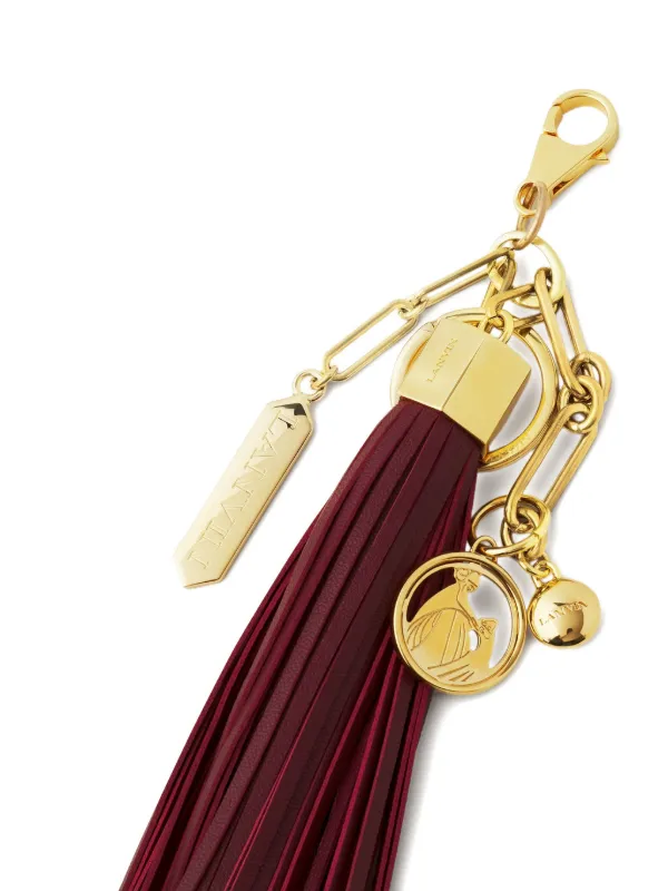 Lanvin タッセル バッグチャーム | レッド | FARFETCH JP