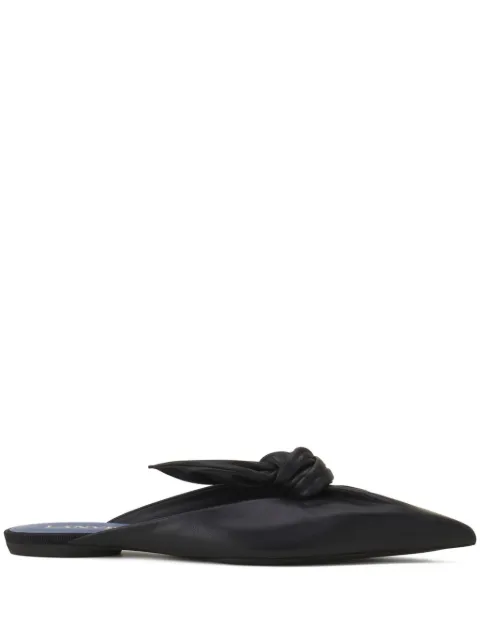 Lanvin knotted pointed-toe flat mules