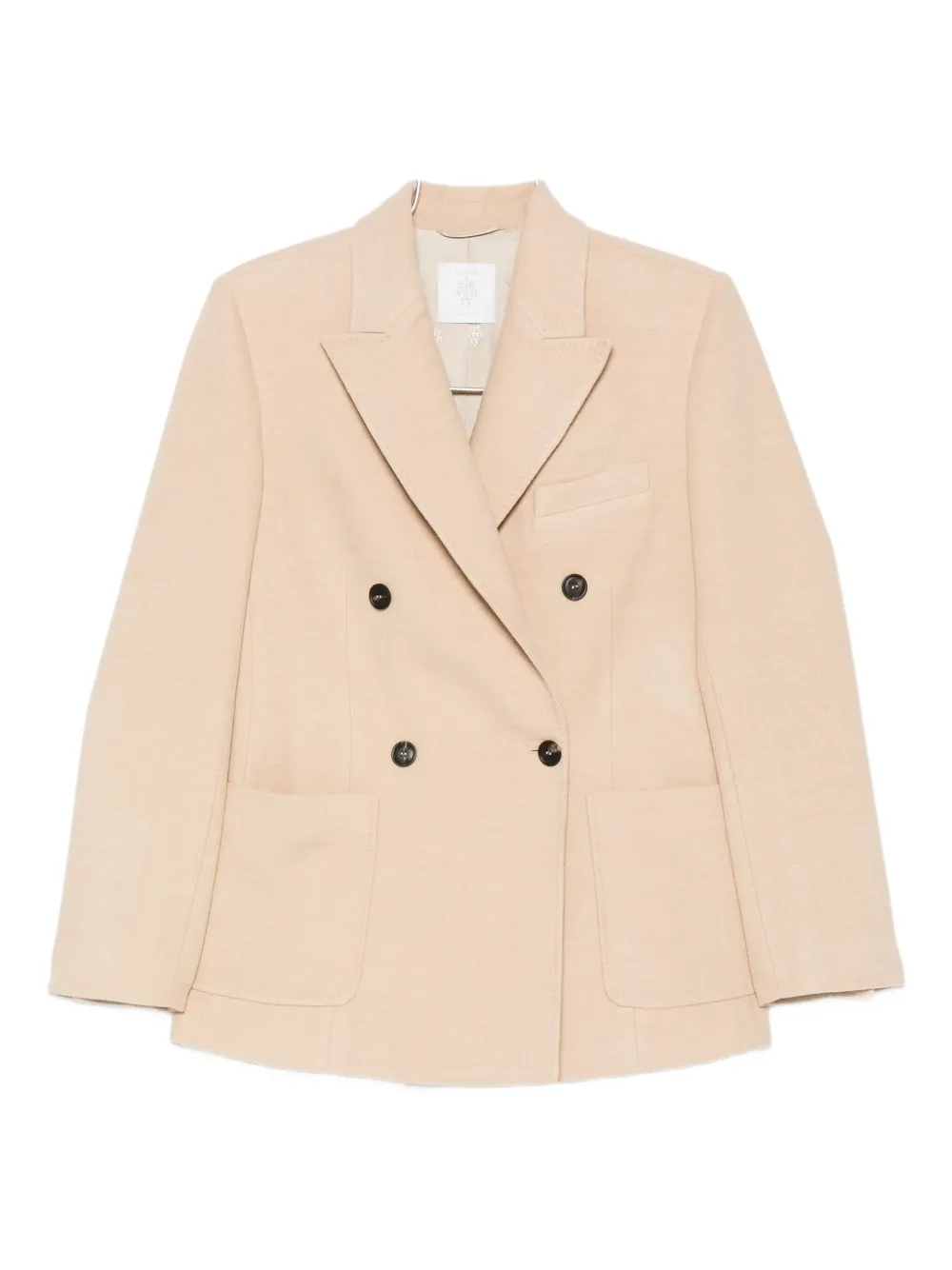 Eleventy Double-breasted Pocket Blazer In Neutral
