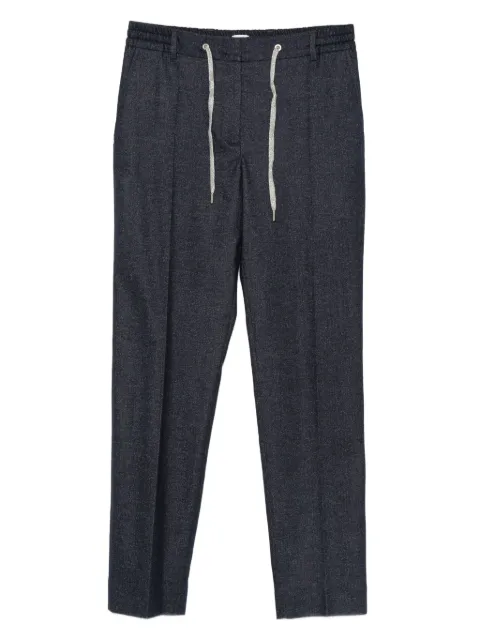 Eleventy drawstring wool trousers