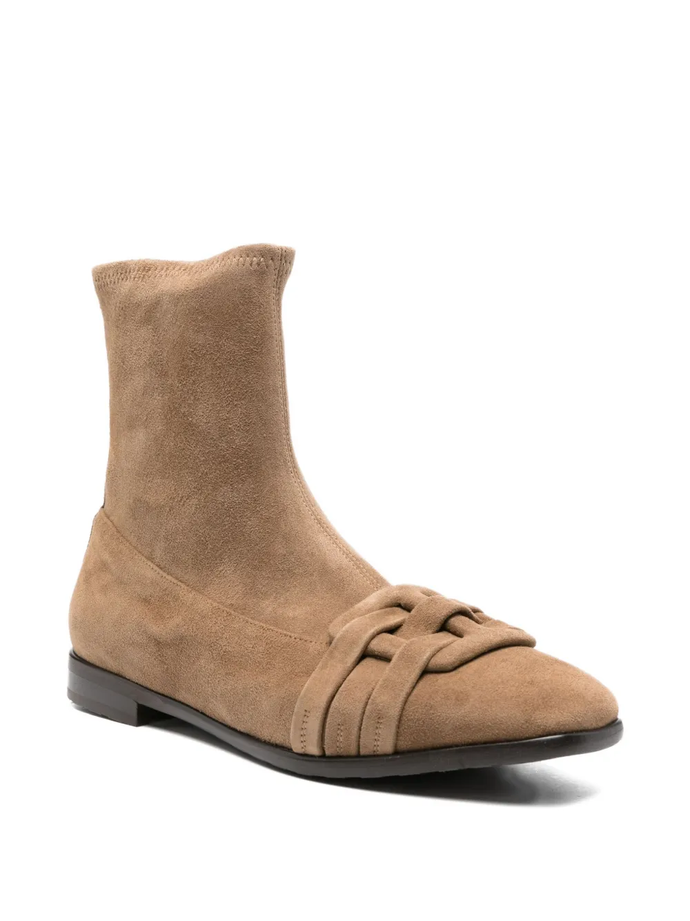 TRUMAN´S braided-detail sock boots Neutrals