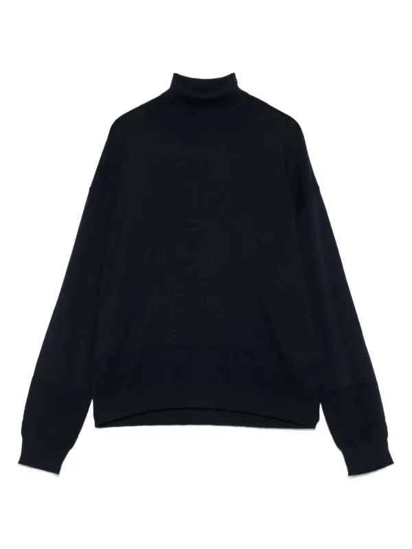 Eleventy Turtleneck Sweater in Blue